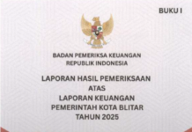 BPK Jatim Memuat LKPD Kota Kediri Tahun 2025 dengan Opini WTP